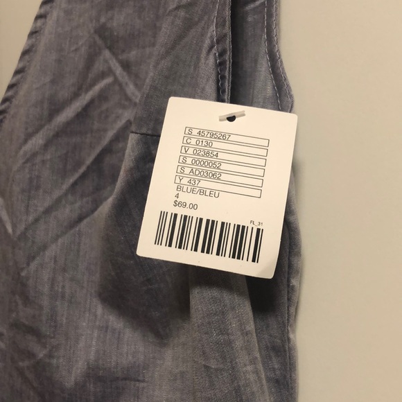 Urban Outfitters | Blue Plunging Neck Dress | 4 - Picture 4 of 5